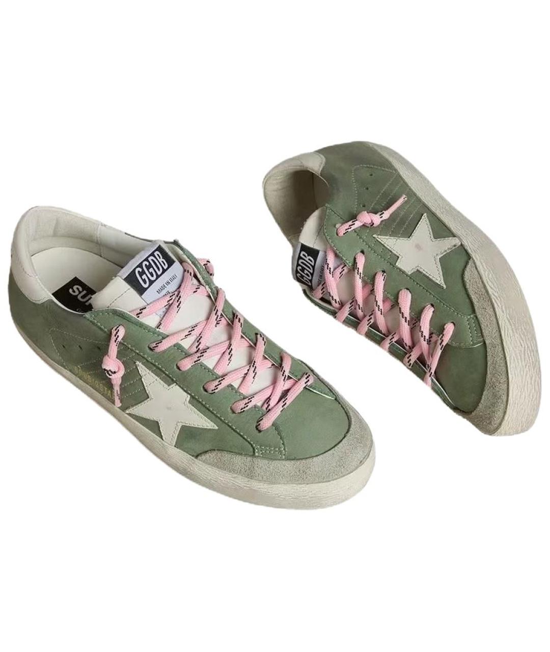 GOLDEN GOOSE DELUXE BRAND Зеленые кеды, фото 3