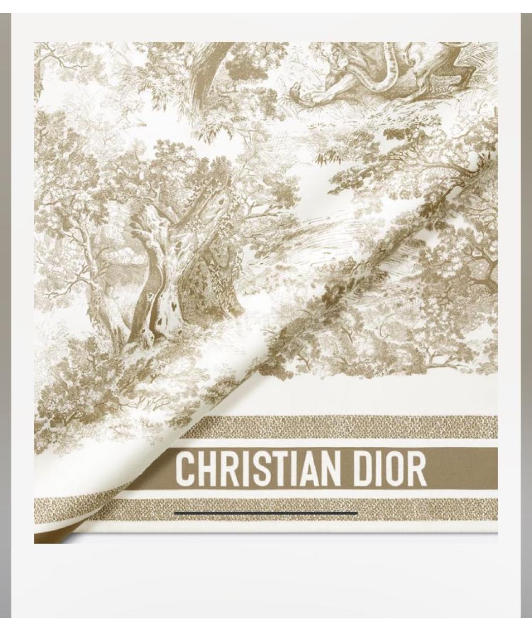 CHRISTIAN DIOR Бежевая шелковая блузы, фото 3