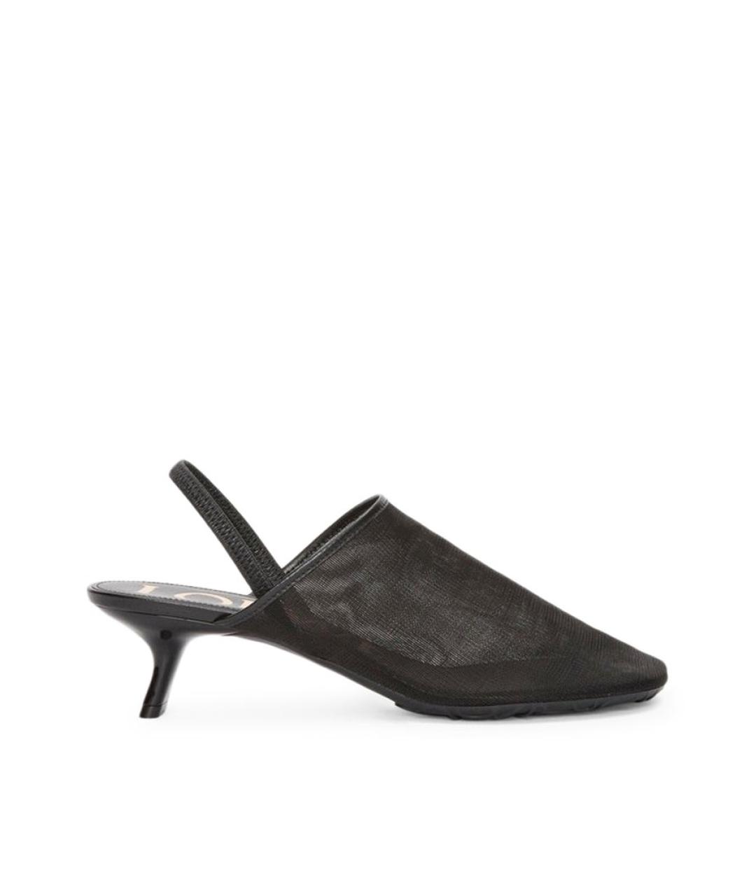 LOEWE Черные синтетические туфли, фото 5