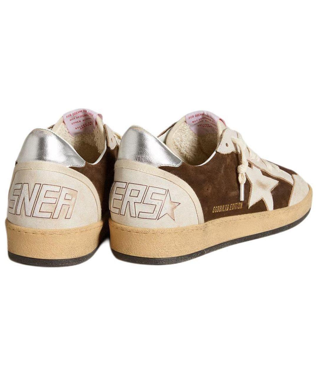 GOLDEN GOOSE DELUXE BRAND Коричневые низкие кроссовки / кеды, фото 4