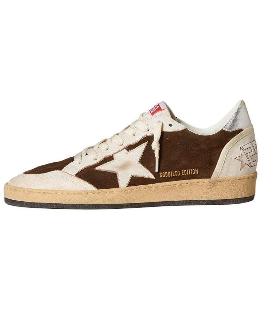 GOLDEN GOOSE DELUXE BRAND Коричневые низкие кроссовки / кеды, фото 2