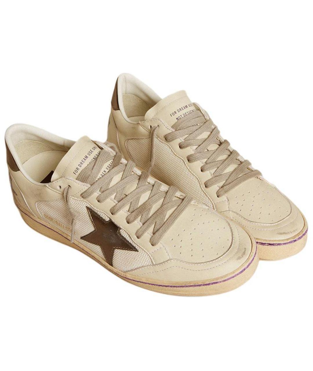 GOLDEN GOOSE DELUXE BRAND Бежевые кеды, фото 3