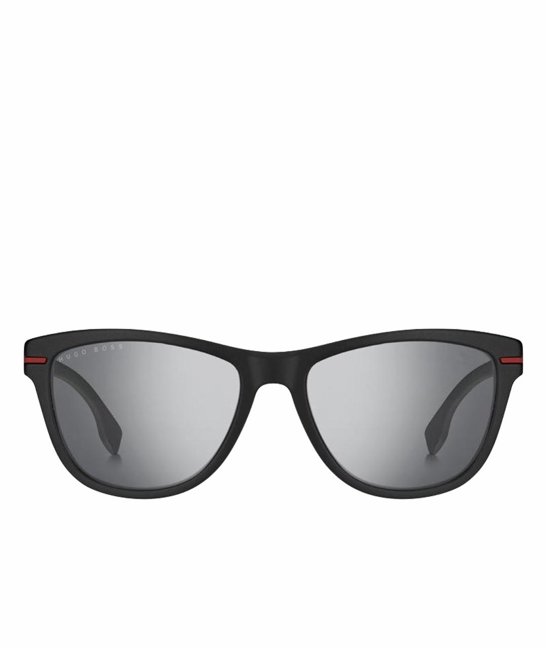 HUGO BOSS Черные пластиковые солнцезащитные очки, фото 1