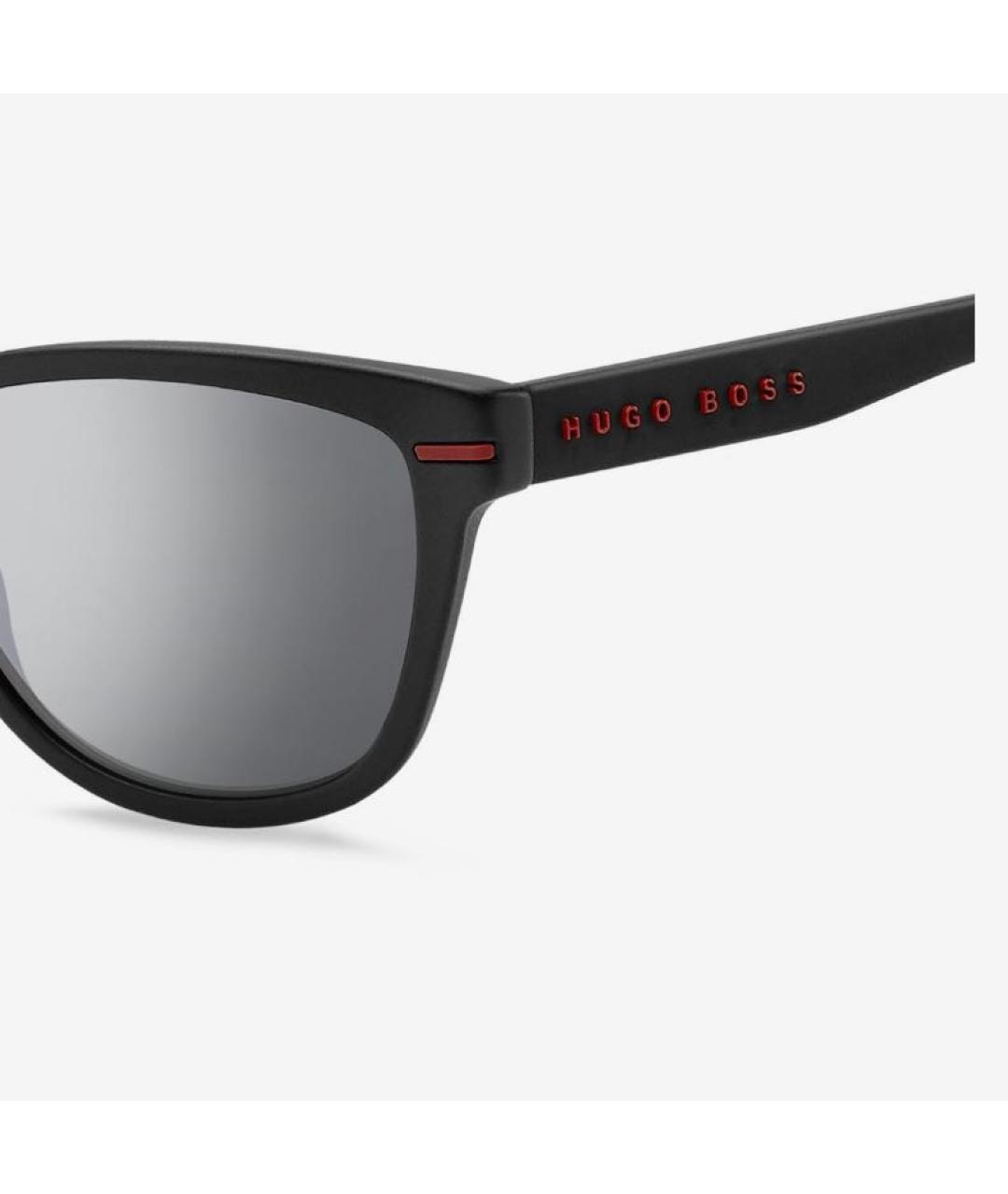 HUGO BOSS Черные пластиковые солнцезащитные очки, фото 3
