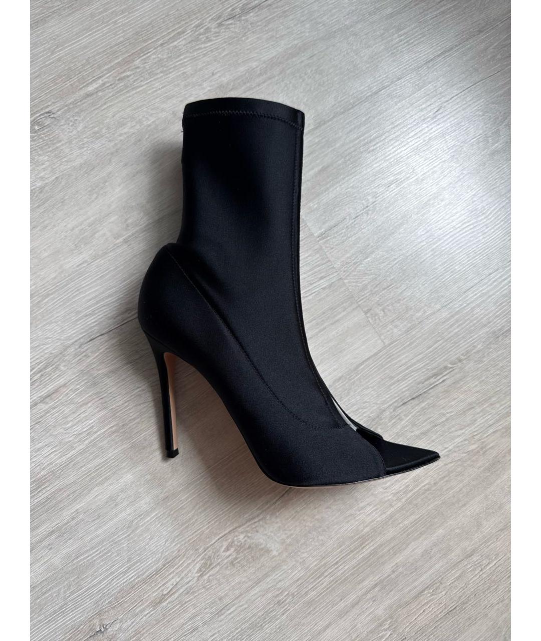 GIANVITO ROSSI Черные текстильные ботильоны, фото 9