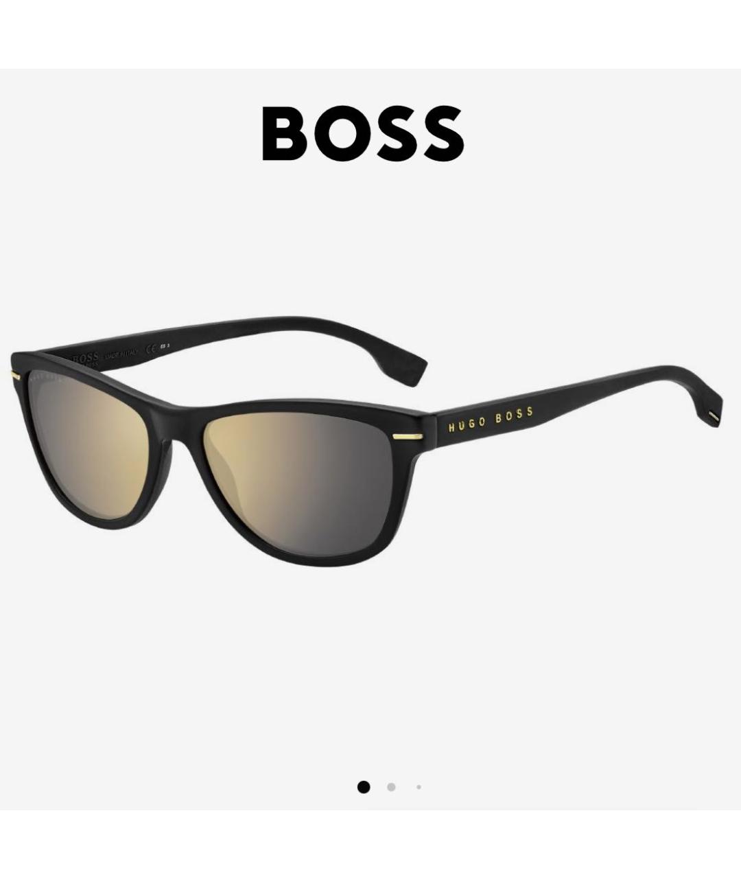 HUGO BOSS Черные пластиковые солнцезащитные очки, фото 5