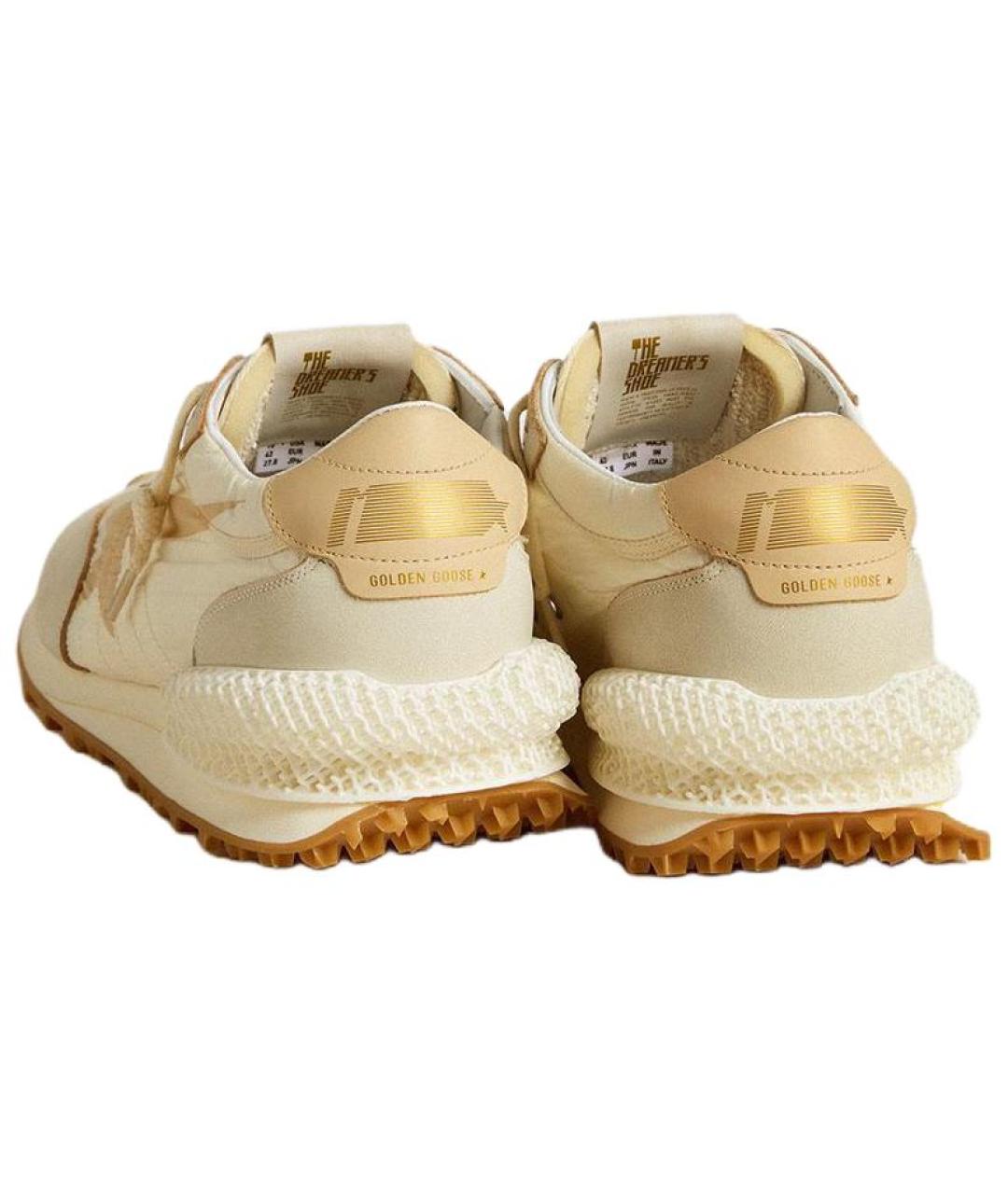 GOLDEN GOOSE DELUXE BRAND Бежевые низкие кроссовки / кеды, фото 4