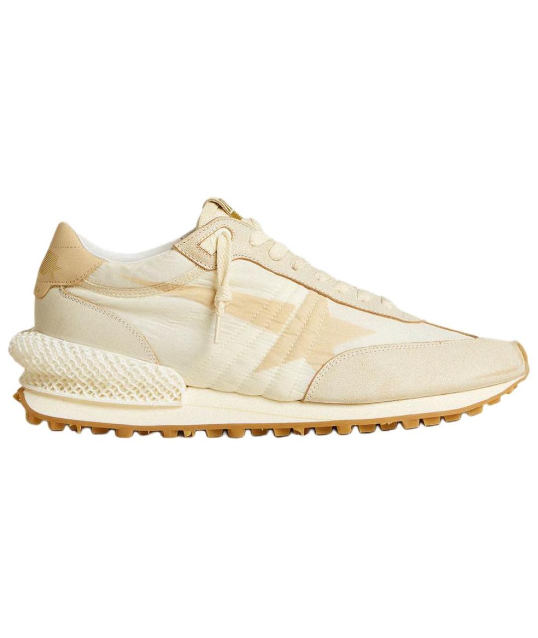 GOLDEN GOOSE DELUXE BRAND Бежевые низкие кроссовки / кеды, фото 1