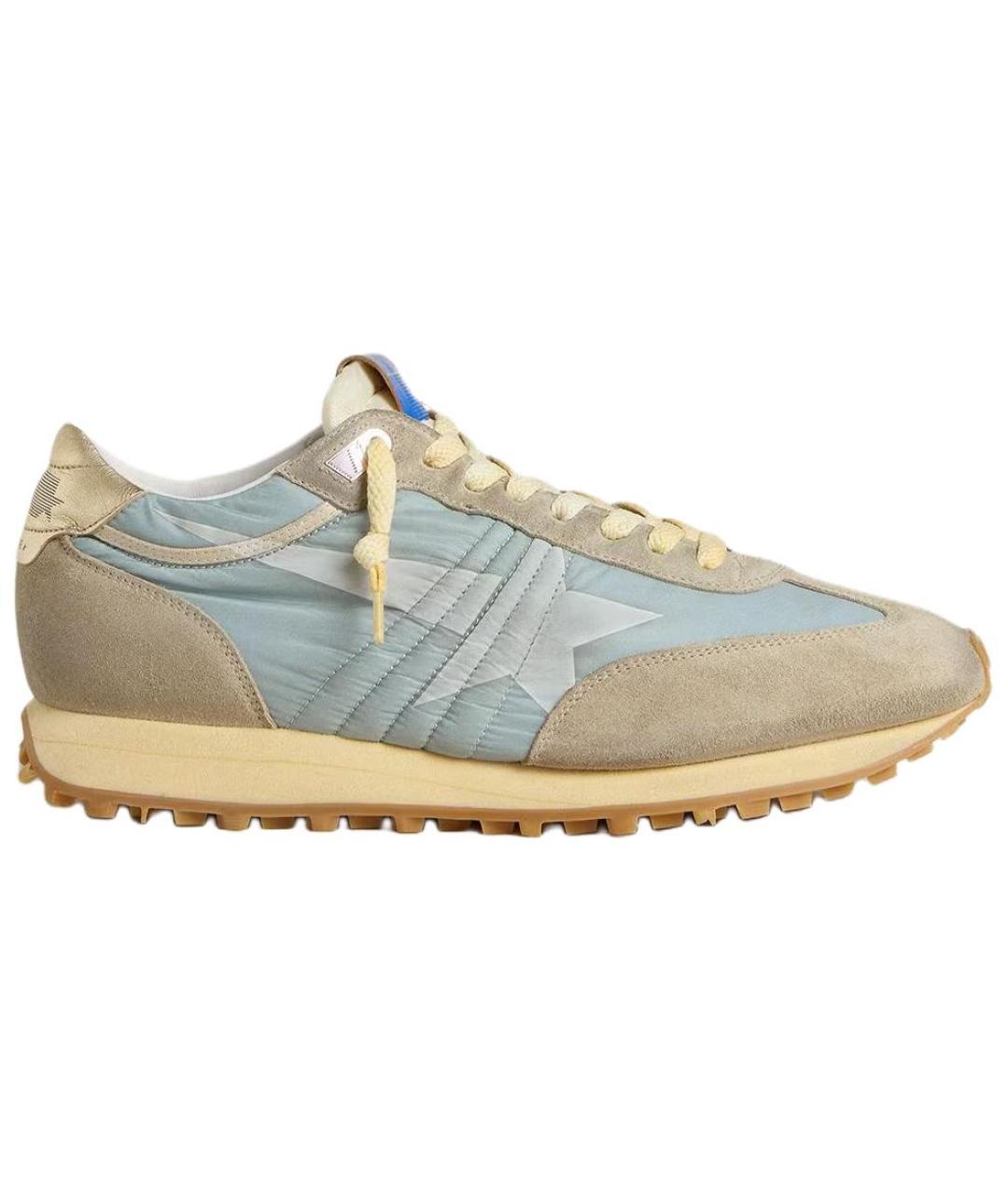 GOLDEN GOOSE DELUXE BRAND Голубые низкие кроссовки / кеды, фото 1