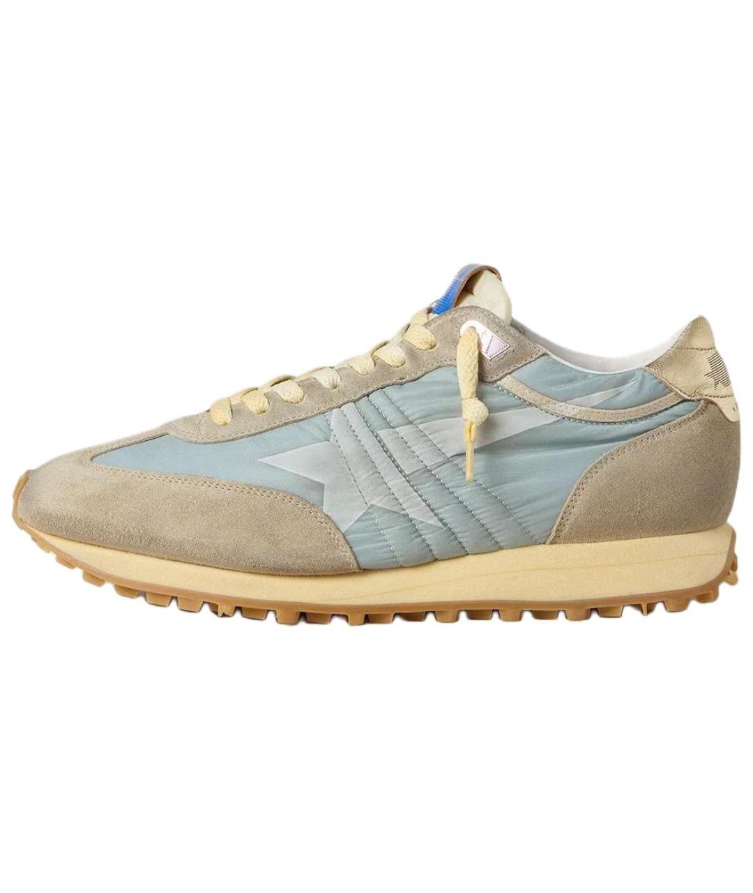 GOLDEN GOOSE DELUXE BRAND Голубые низкие кроссовки / кеды, фото 2