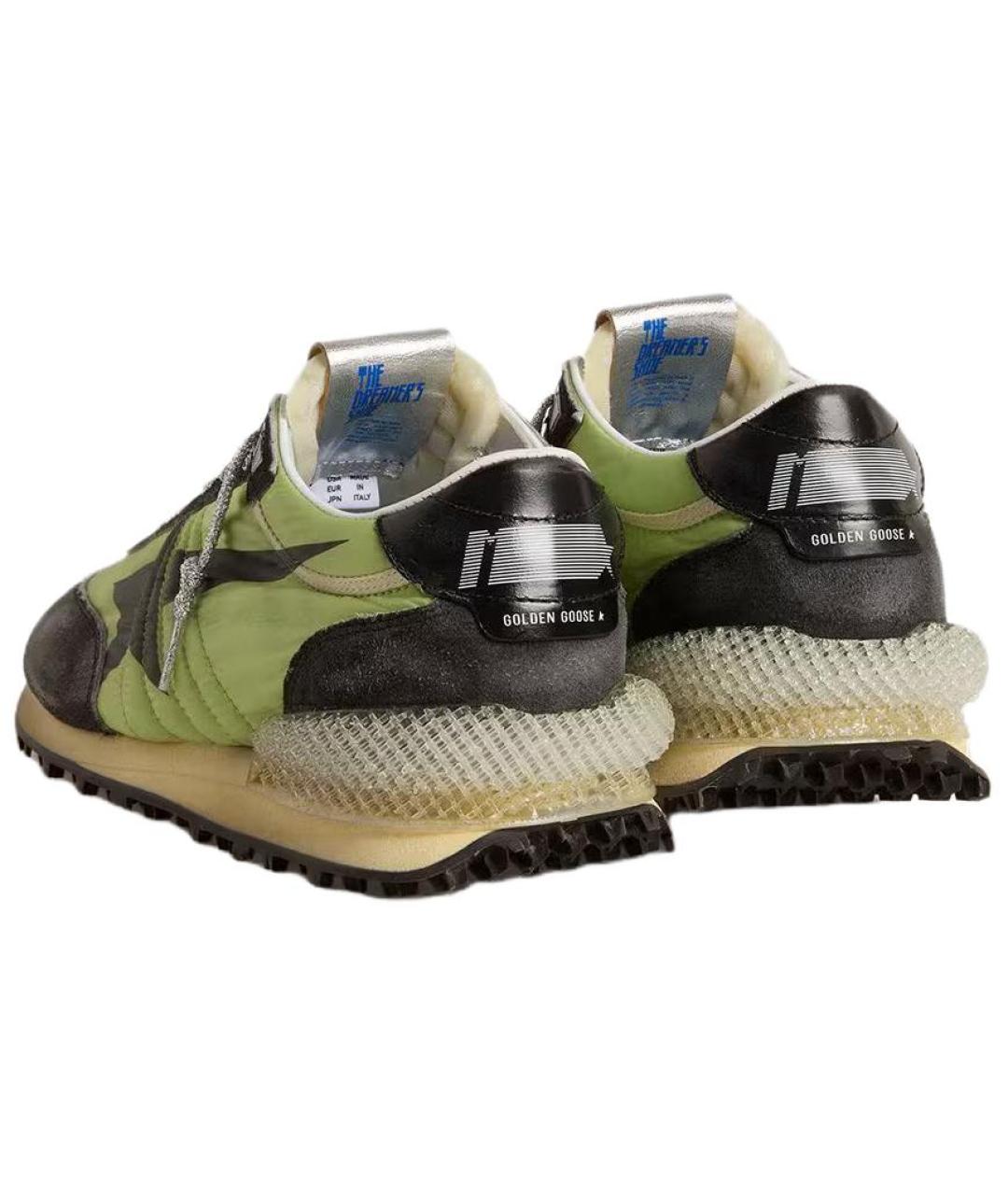 GOLDEN GOOSE DELUXE BRAND Зеленые низкие кроссовки / кеды, фото 4