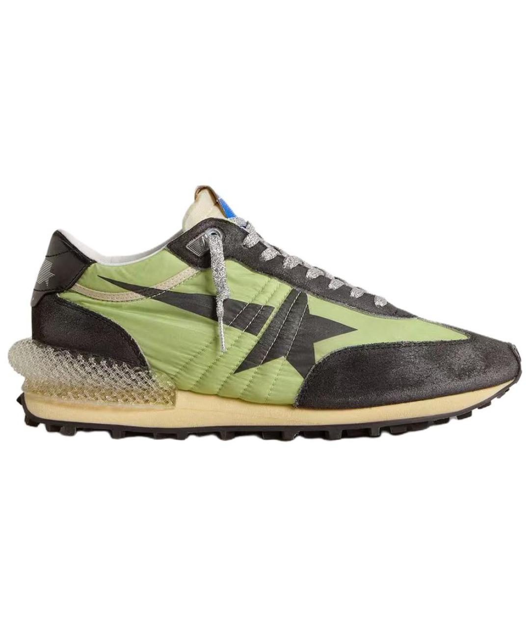 GOLDEN GOOSE DELUXE BRAND Зеленые низкие кроссовки / кеды, фото 1