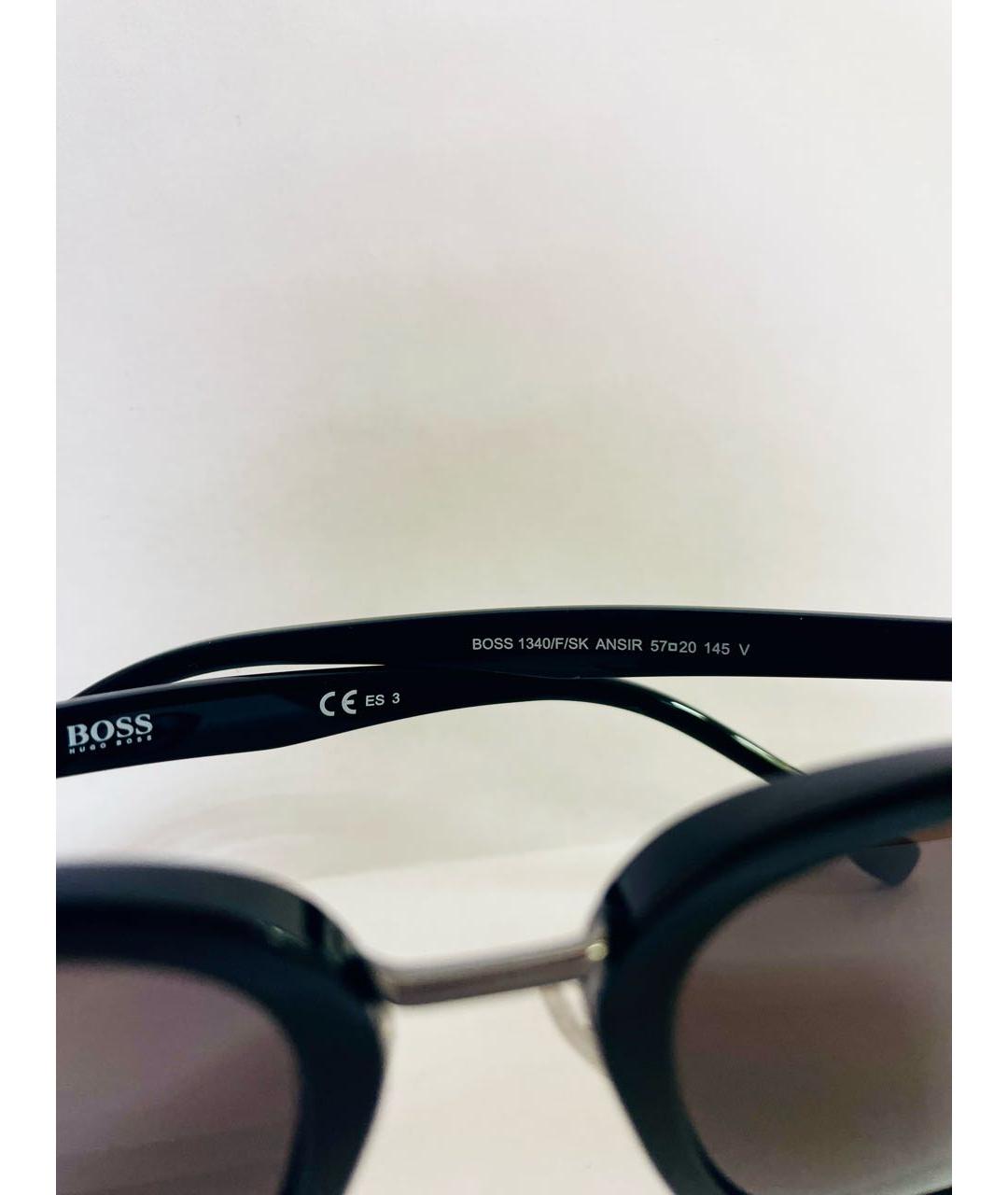 HUGO BOSS Черные пластиковые солнцезащитные очки, фото 5