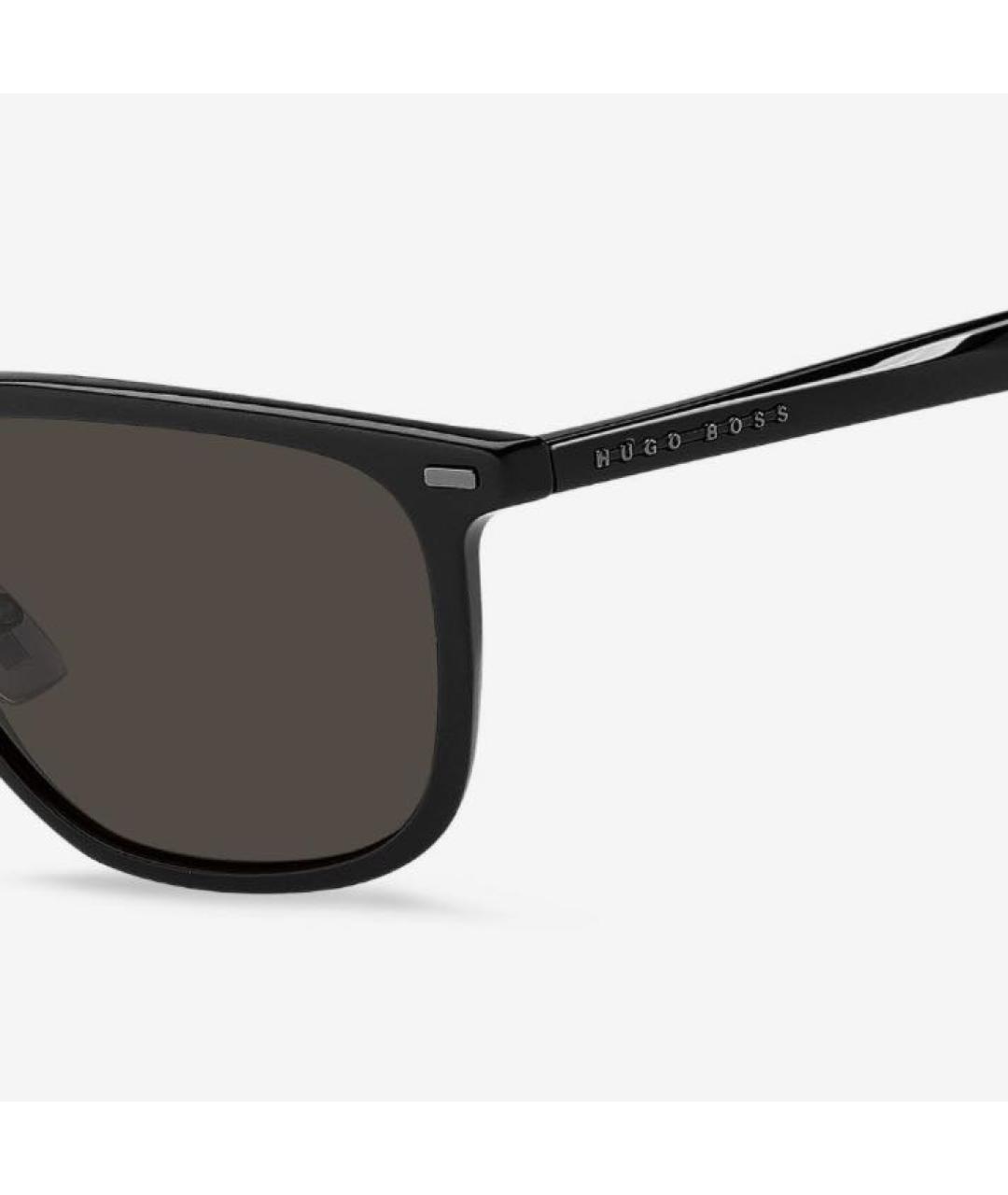 HUGO BOSS Черные пластиковые солнцезащитные очки, фото 3