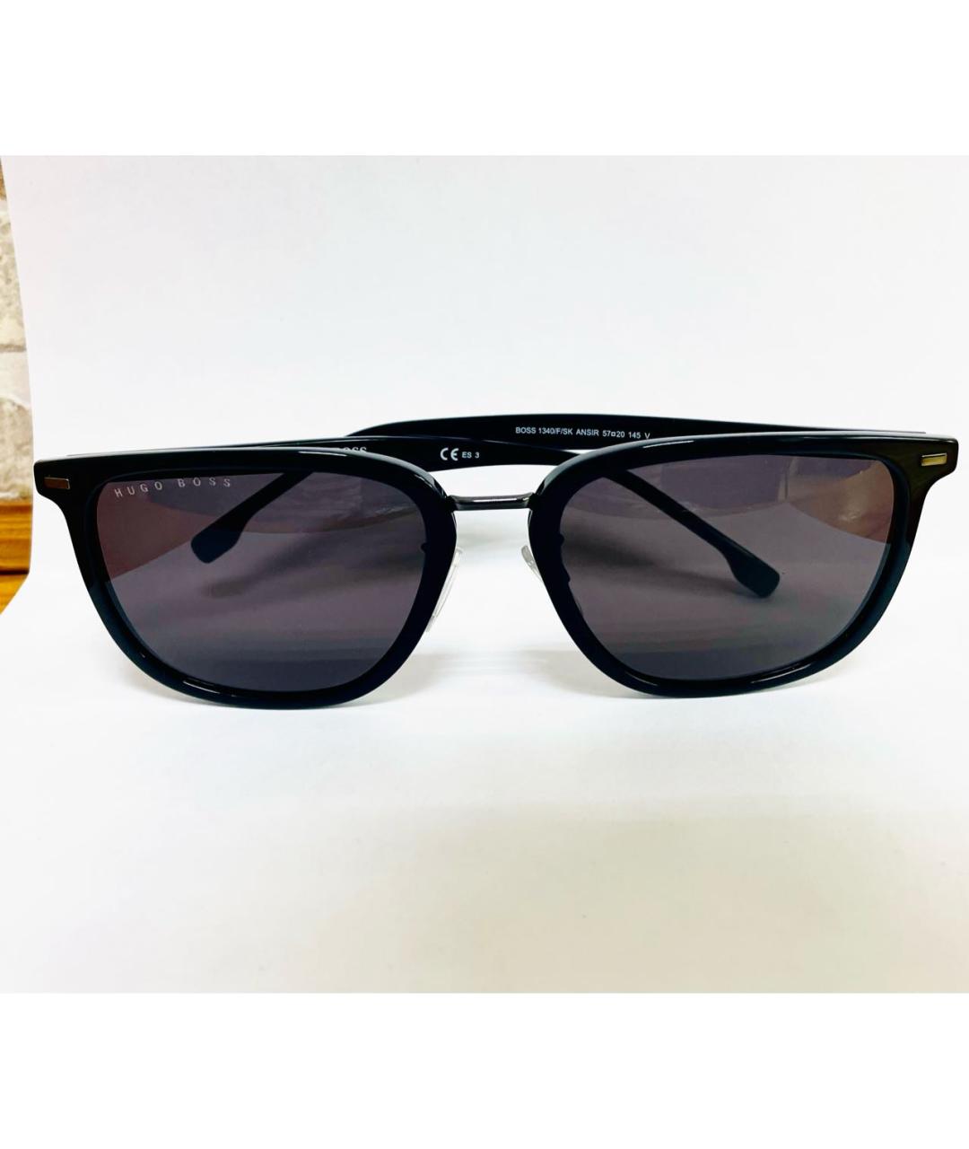 HUGO BOSS Черные пластиковые солнцезащитные очки, фото 6