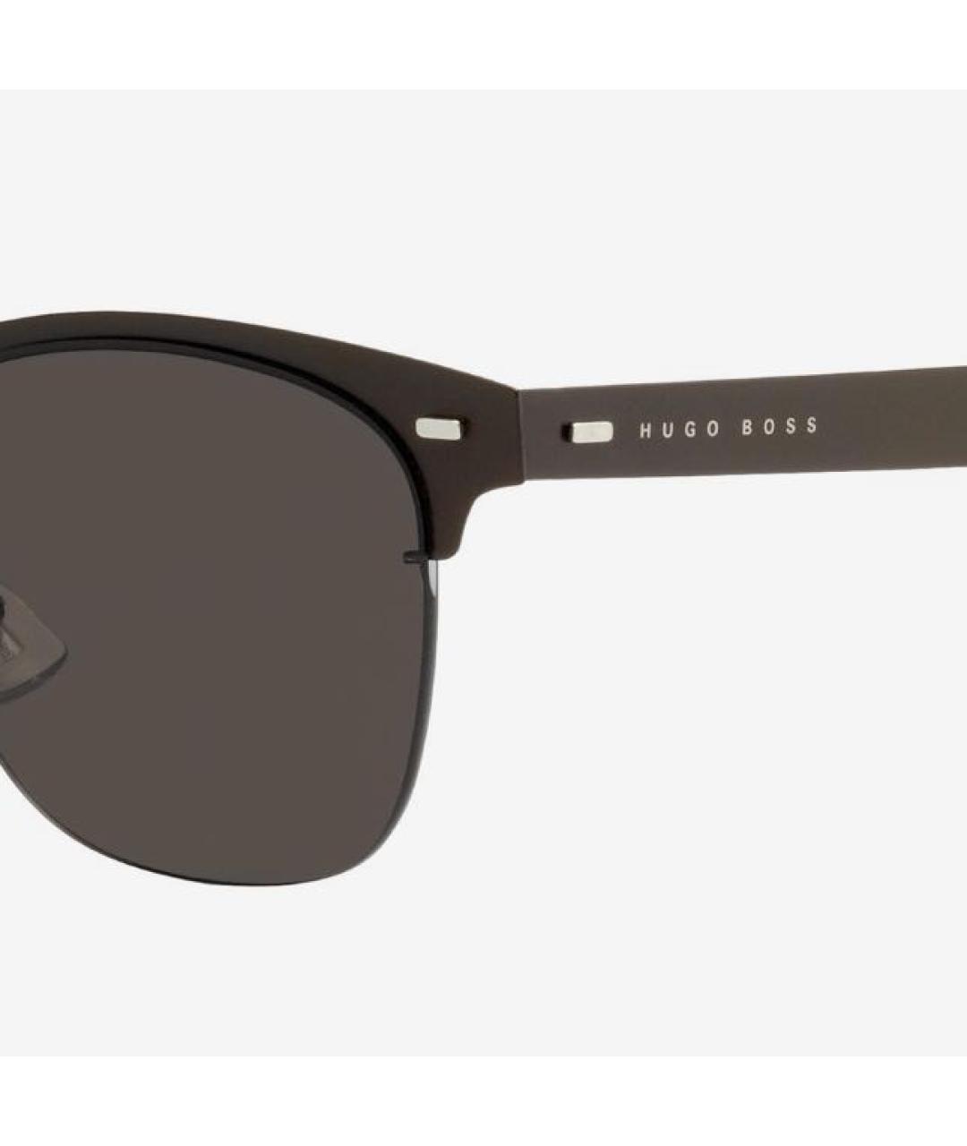 HUGO BOSS Коричневые металлические солнцезащитные очки, фото 3