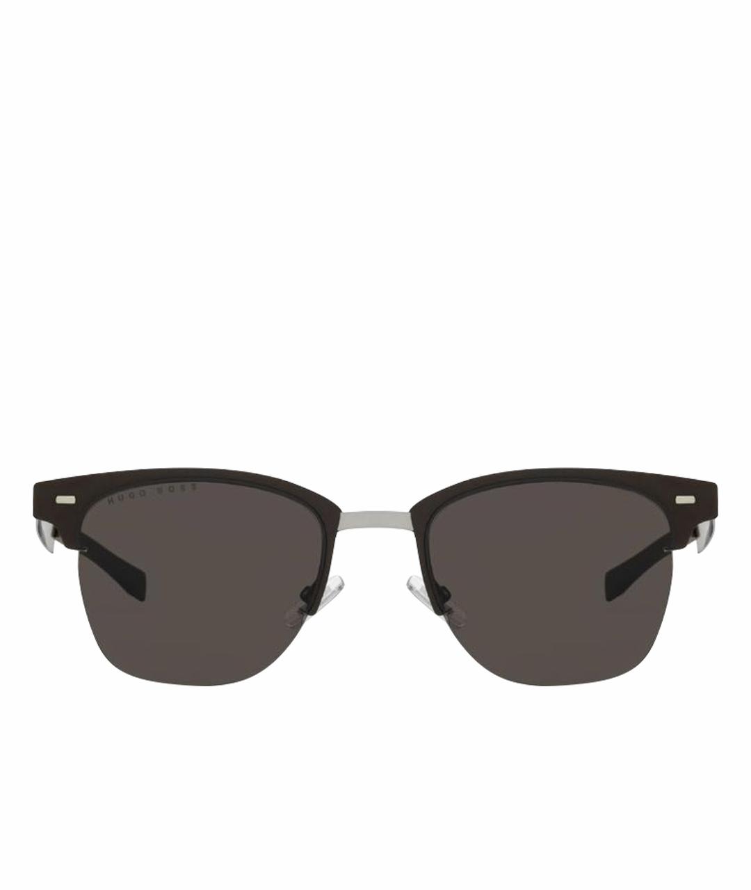 HUGO BOSS Коричневые металлические солнцезащитные очки, фото 1