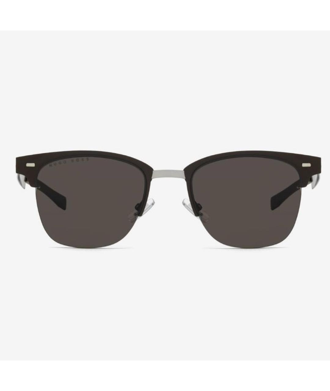 HUGO BOSS Коричневые металлические солнцезащитные очки, фото 9