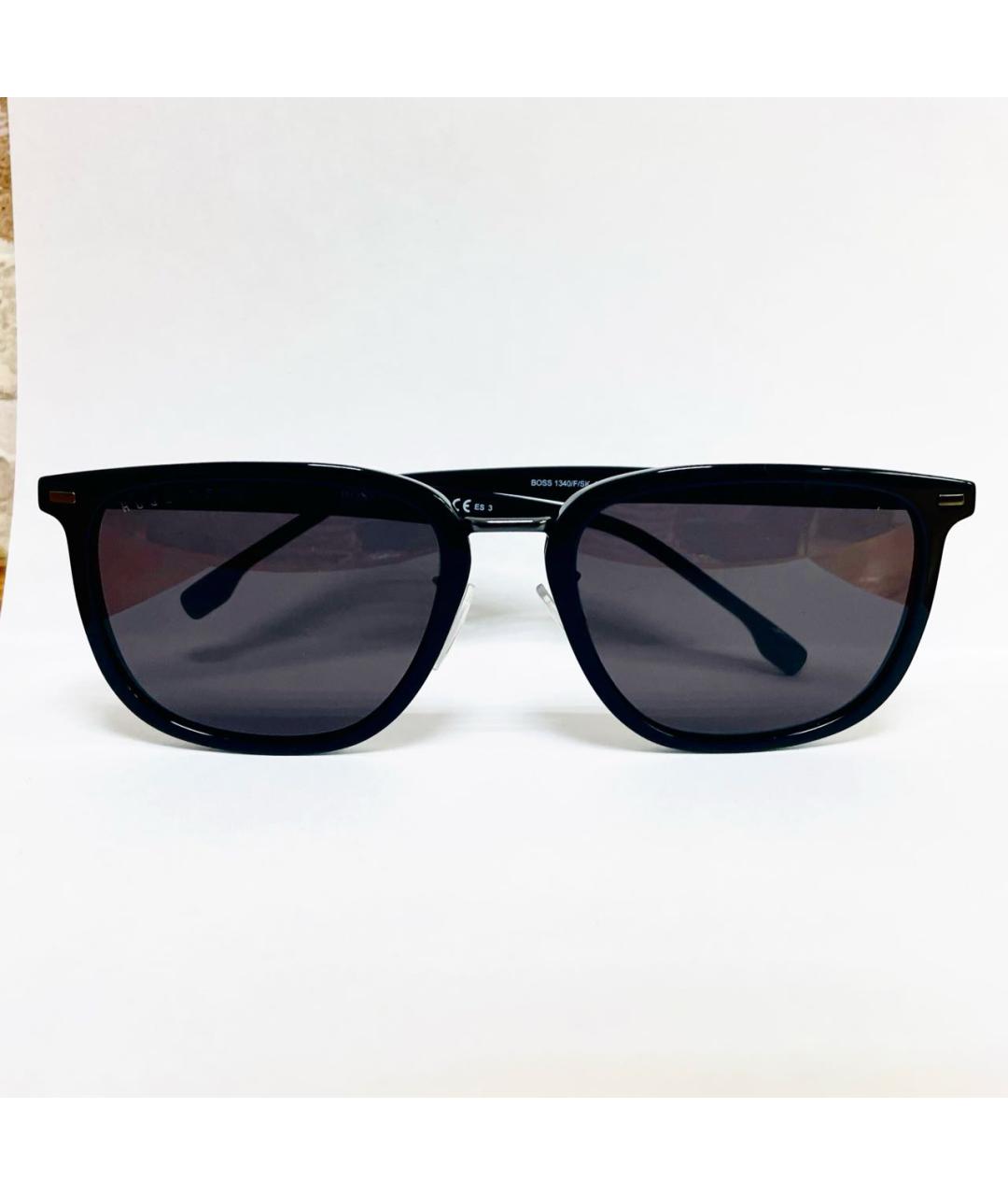 HUGO BOSS Черные пластиковые солнцезащитные очки, фото 4