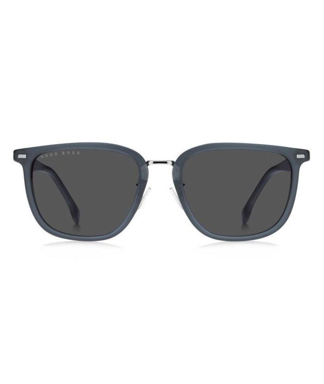 HUGO BOSS Темно-синие пластиковые солнцезащитные очки, фото 1