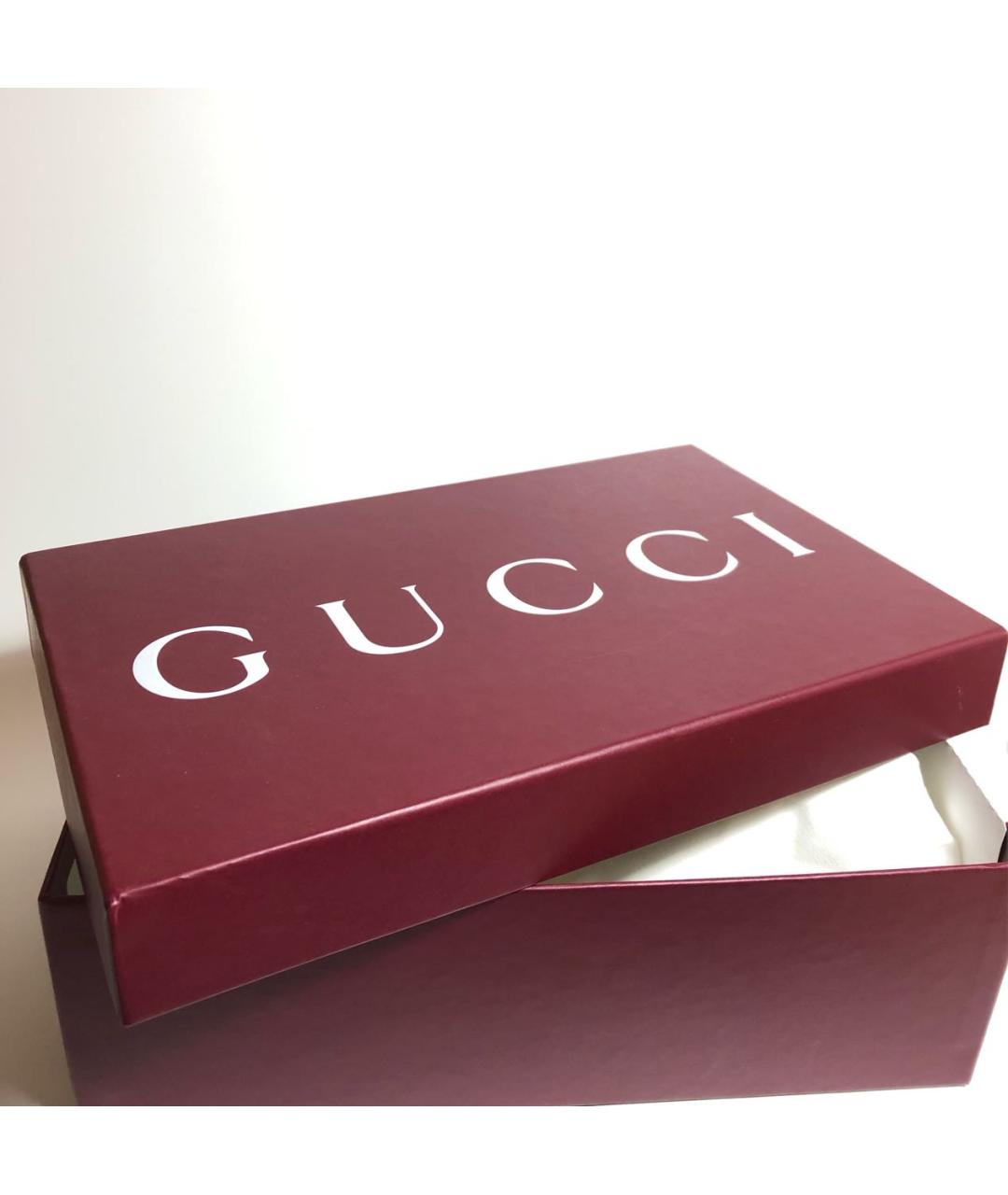 GUCCI Черные кожаные туфли, фото 6