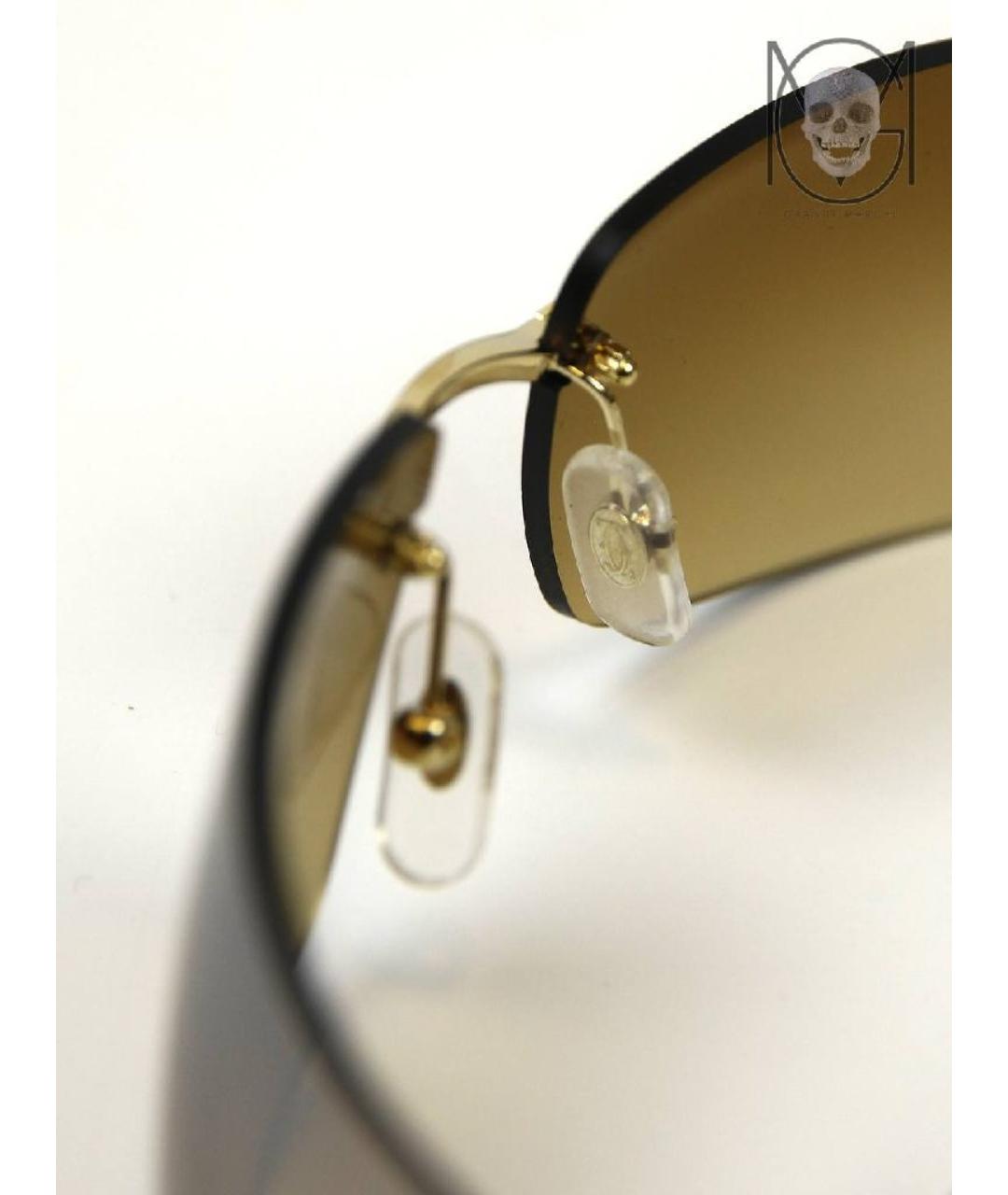 CARTIER Золотые металлические солнцезащитные очки, фото 2