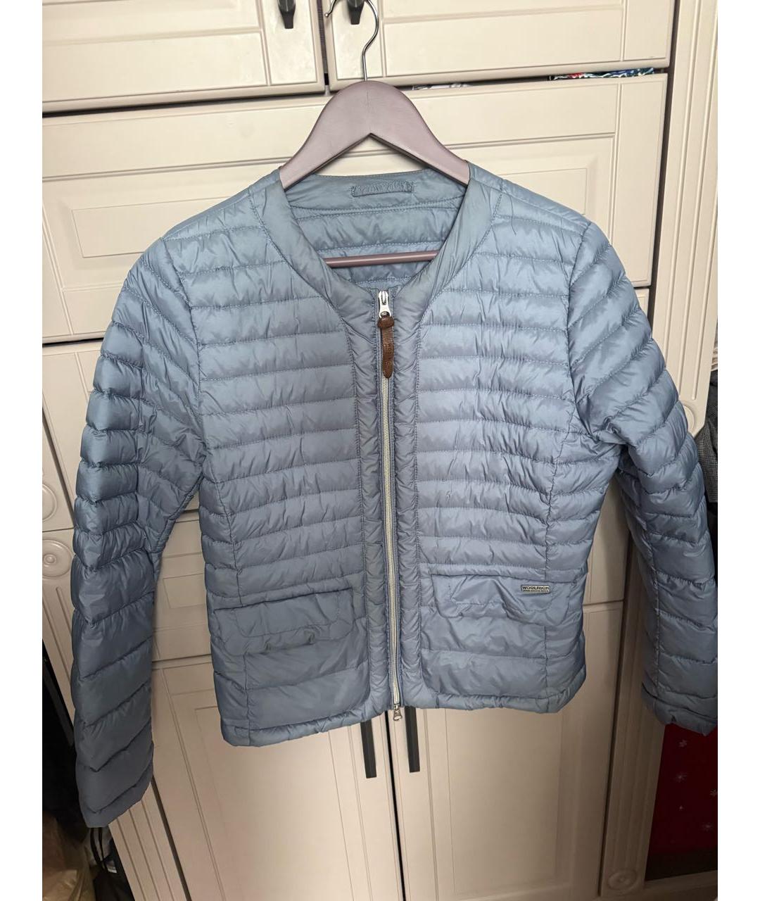 WOOLRICH Голубая полиамидовая куртка, фото 8