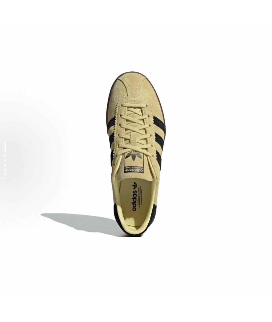 ADIDAS Желтые замшевые низкие кроссовки / кеды, фото 5