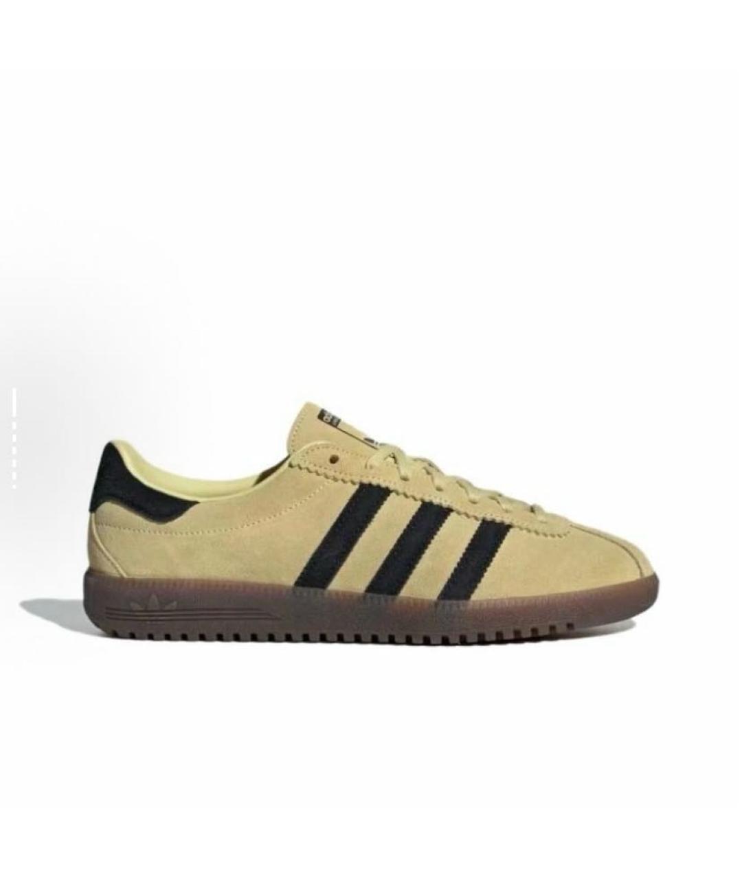 ADIDAS Желтые замшевые низкие кроссовки / кеды, фото 7