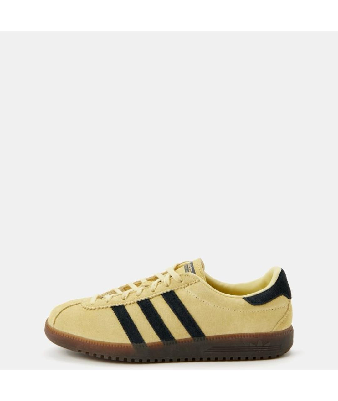ADIDAS Желтые замшевые низкие кроссовки / кеды, фото 2