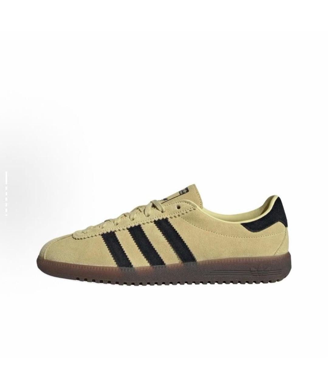 ADIDAS Желтые замшевые низкие кроссовки / кеды, фото 3