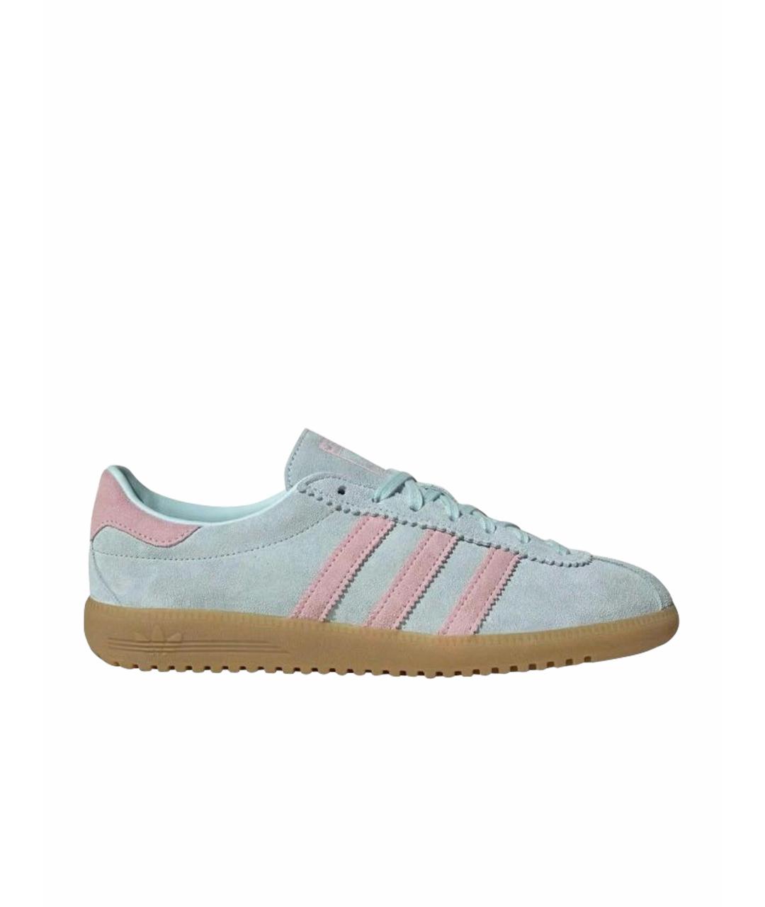 ADIDAS Бордовые замшевые низкие кроссовки / кеды, фото 1
