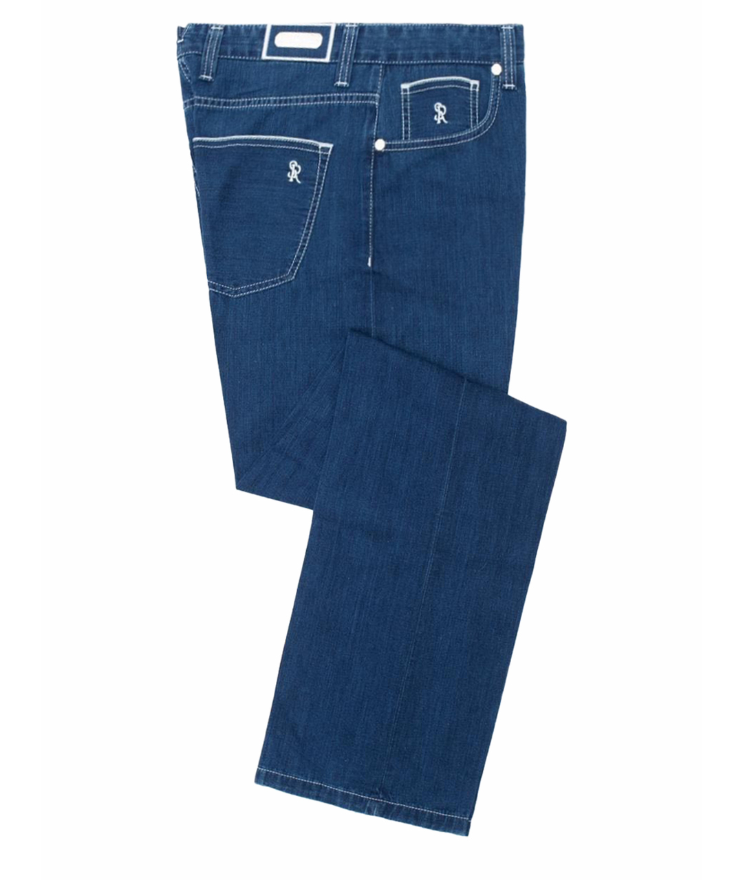 STEFANO RICCI Темно-синие хлопковые джинсы, фото 1
