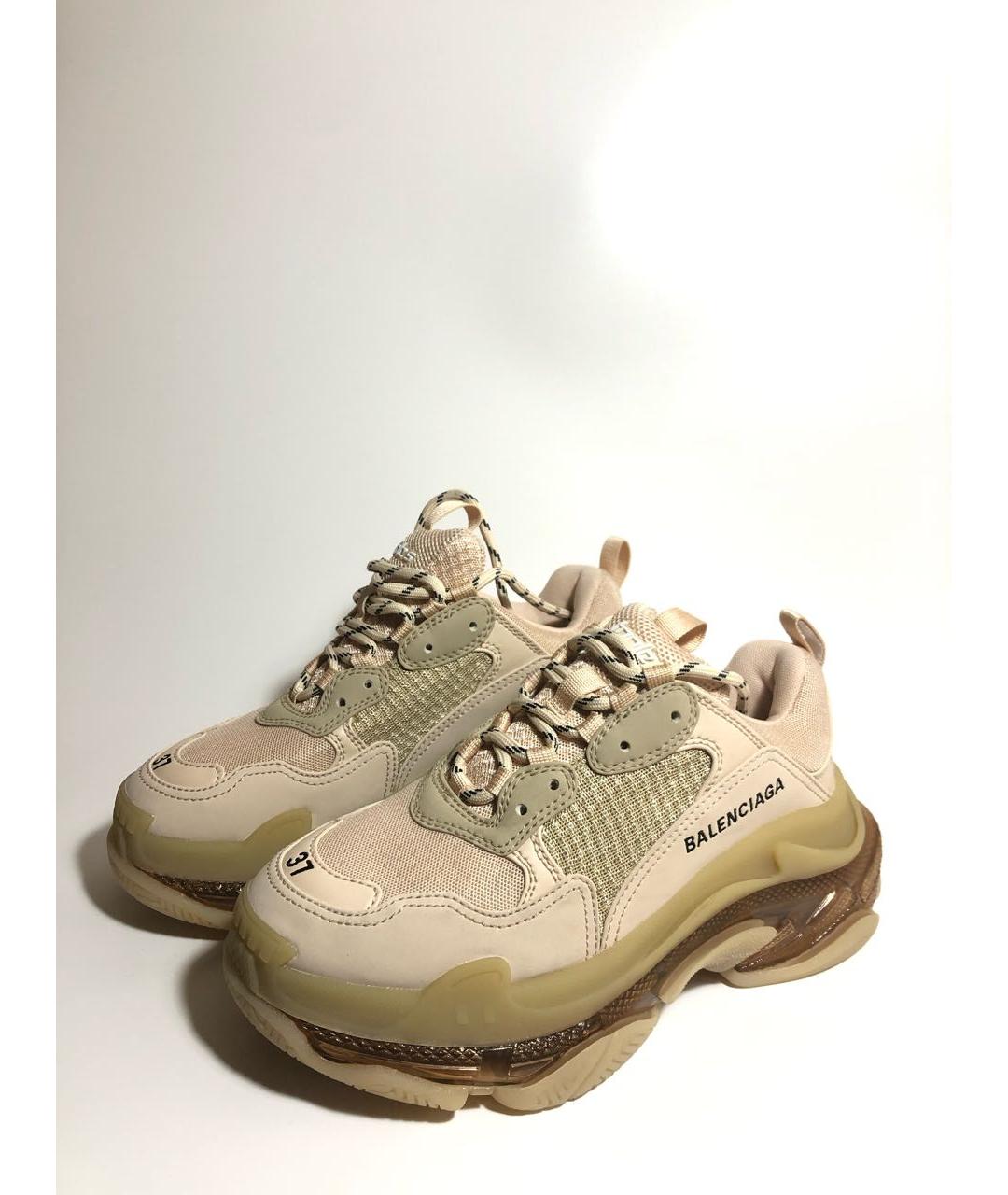 BALENCIAGA Бежевые кроссовки, фото 2