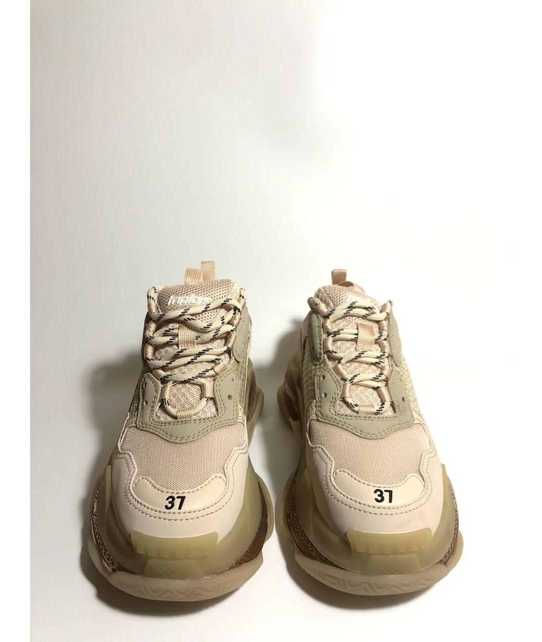 BALENCIAGA Бежевые кроссовки, фото 3