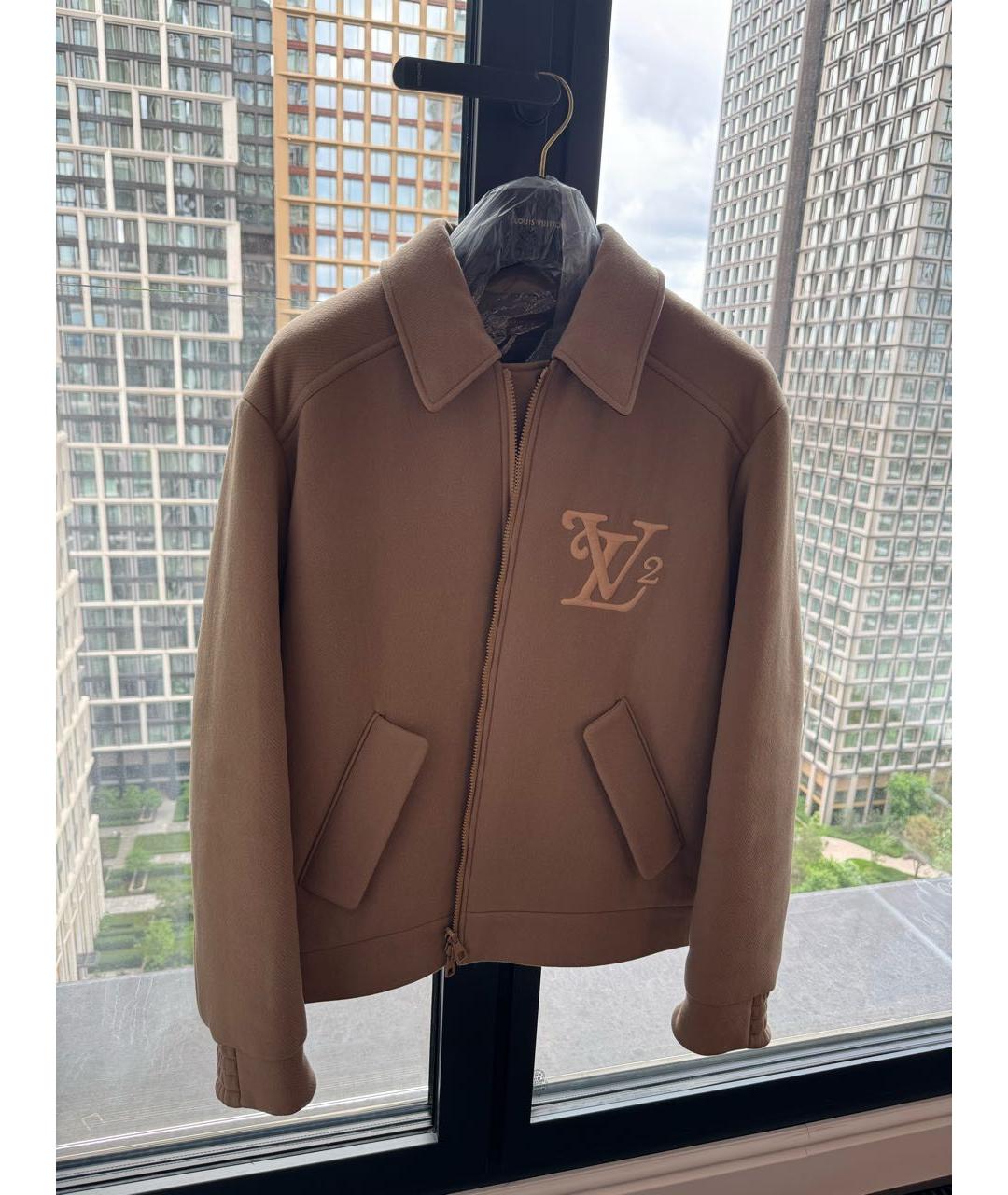 LOUIS VUITTON Бежевая шерстяная куртка, фото 6