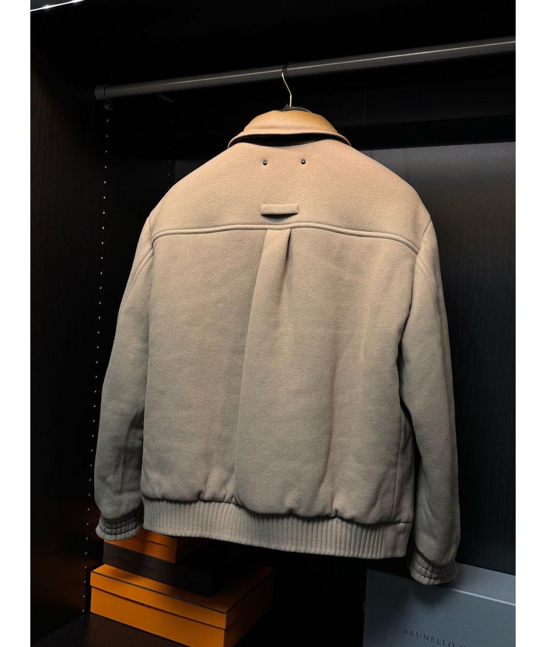 LOUIS VUITTON Бежевая шерстяная куртка, фото 2