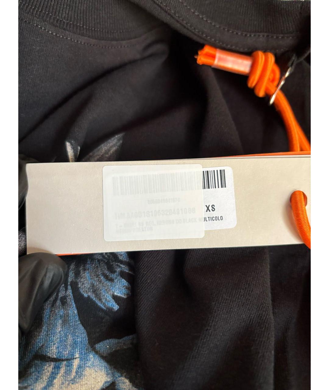 HERON PRESTON Черная хлопковая футболка, фото 6