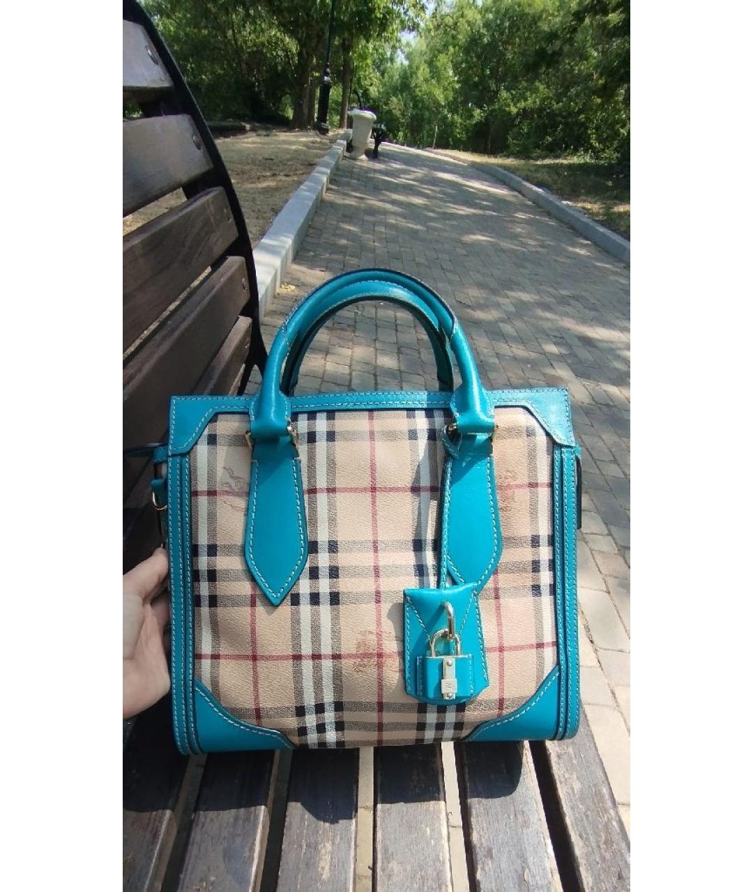 BURBERRY Мульти кожаная сумка через плечо, фото 10