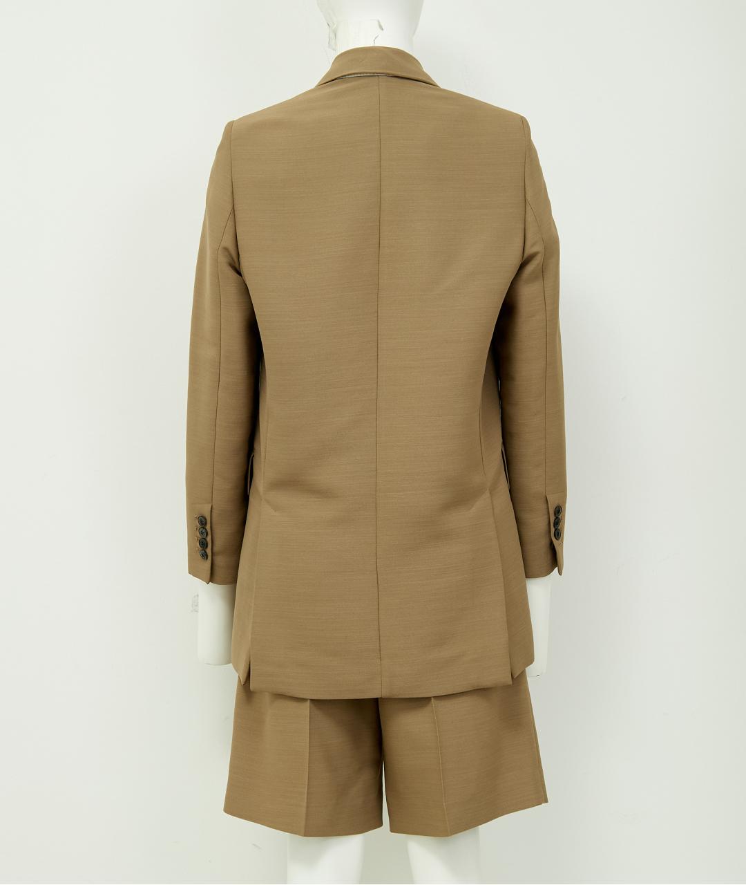 AMI Бежевый вискозный костюм с брюками, фото 2