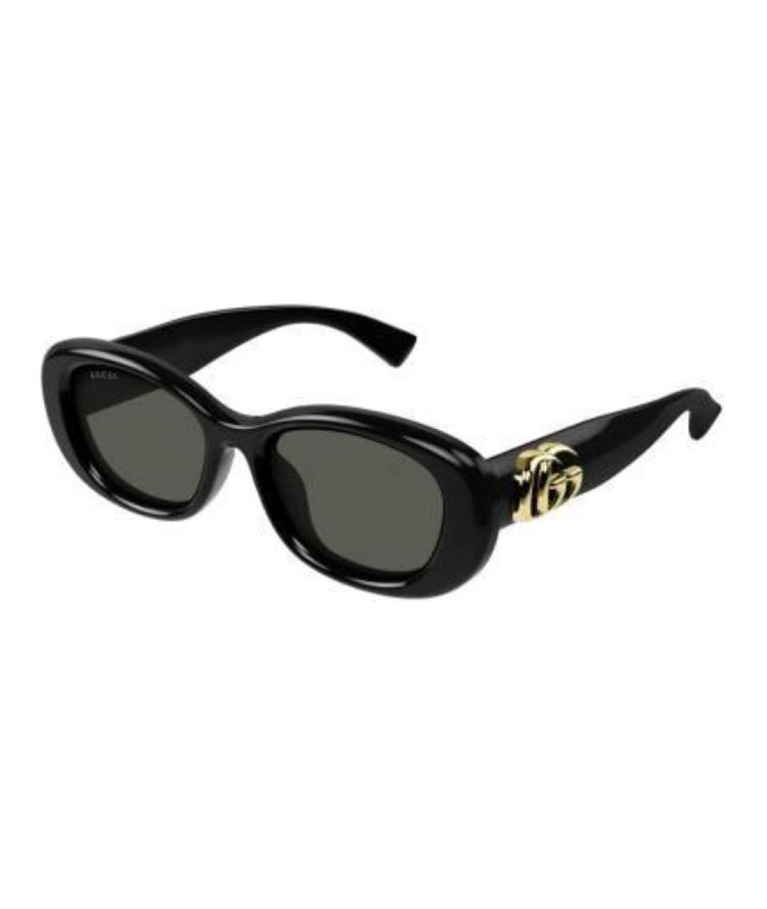 GUCCI Черные пластиковые солнцезащитные очки, фото 1