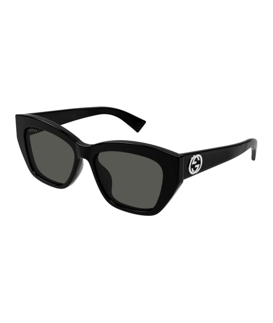 GUCCI Черные пластиковые солнцезащитные очки, фото 1
