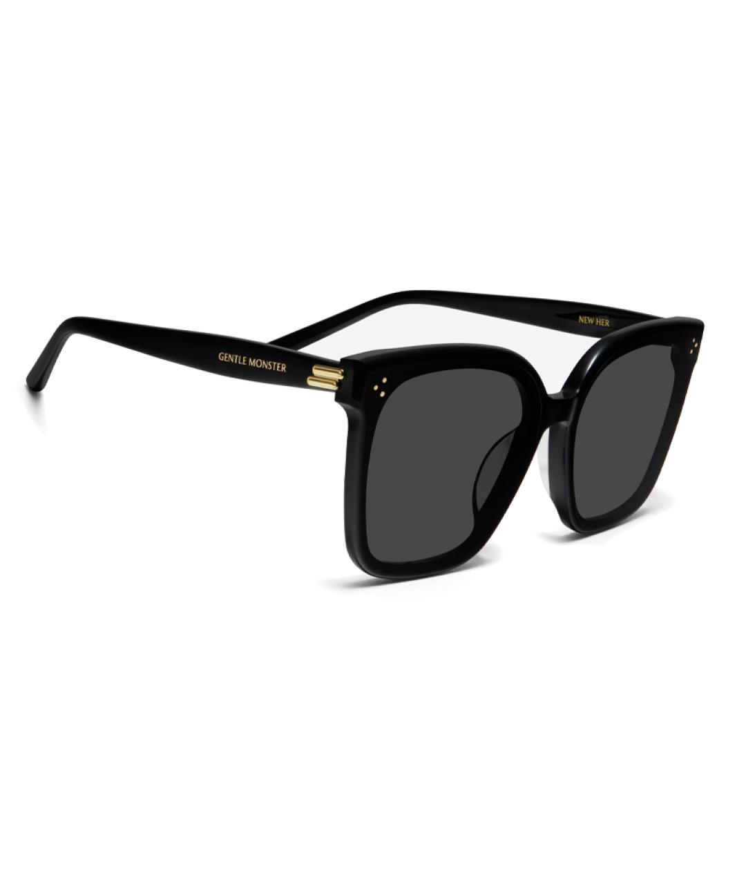 GENTLE MONSTER Черные пластиковые солнцезащитные очки, фото 4