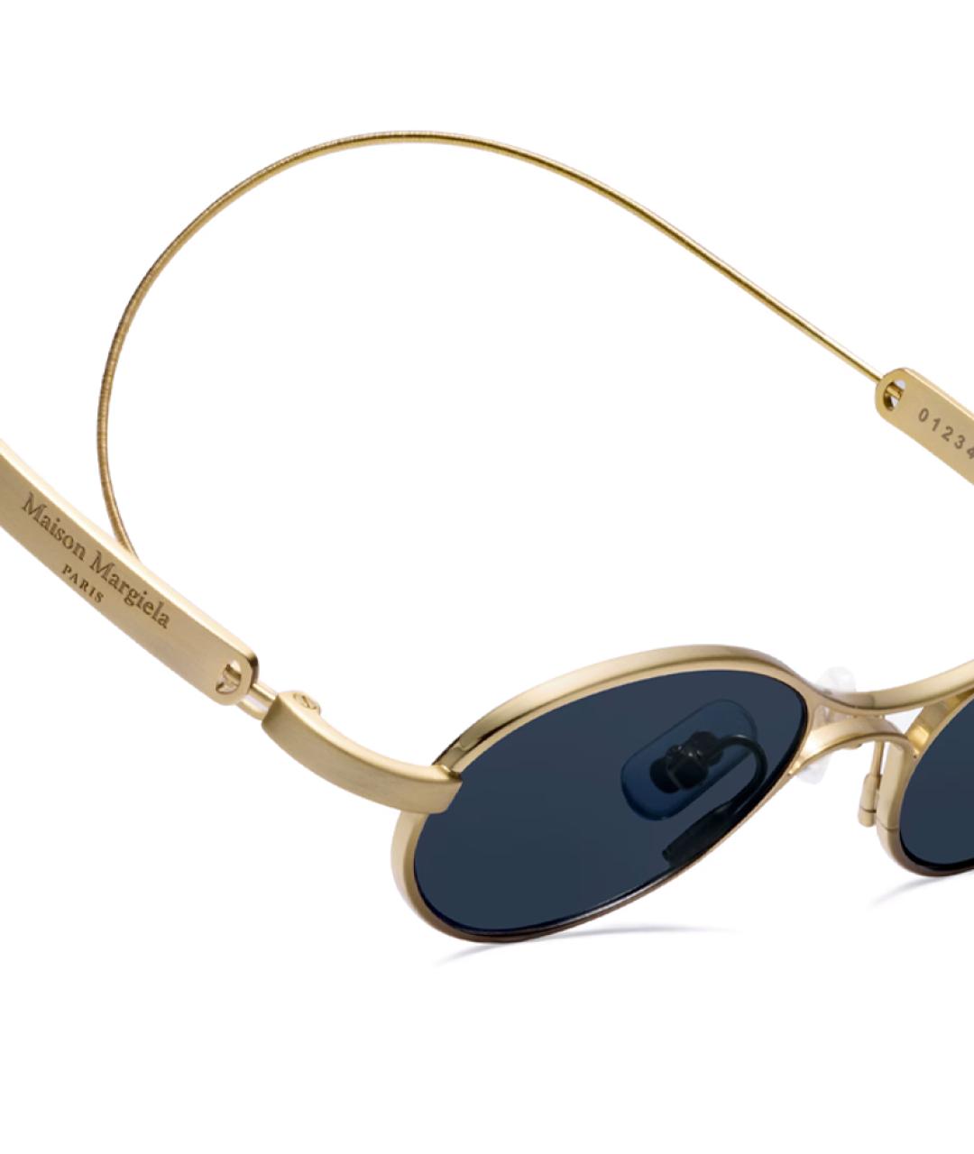 GENTLE MONSTER Золотые металлические солнцезащитные очки, фото 5