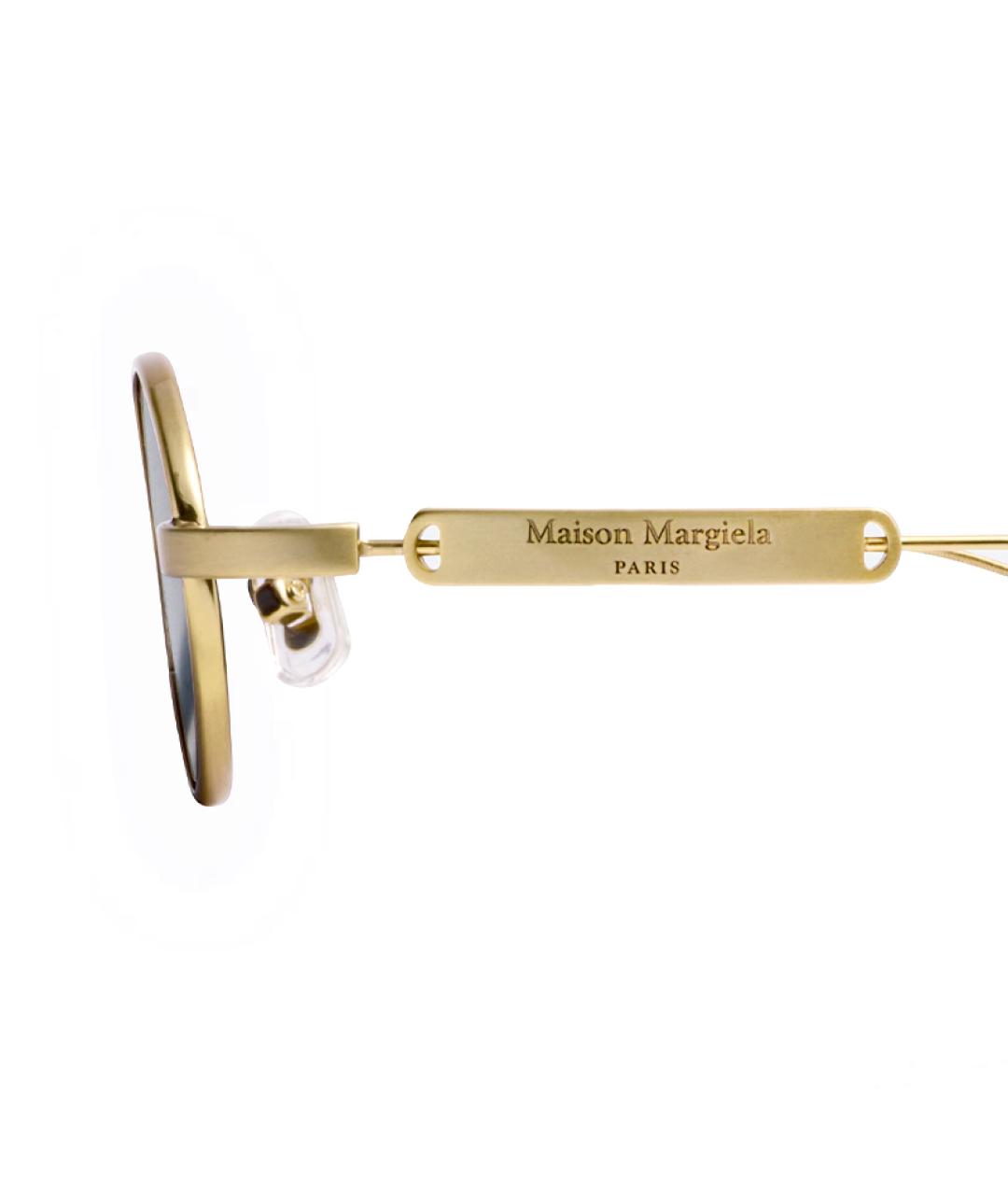 GENTLE MONSTER Золотые металлические солнцезащитные очки, фото 4