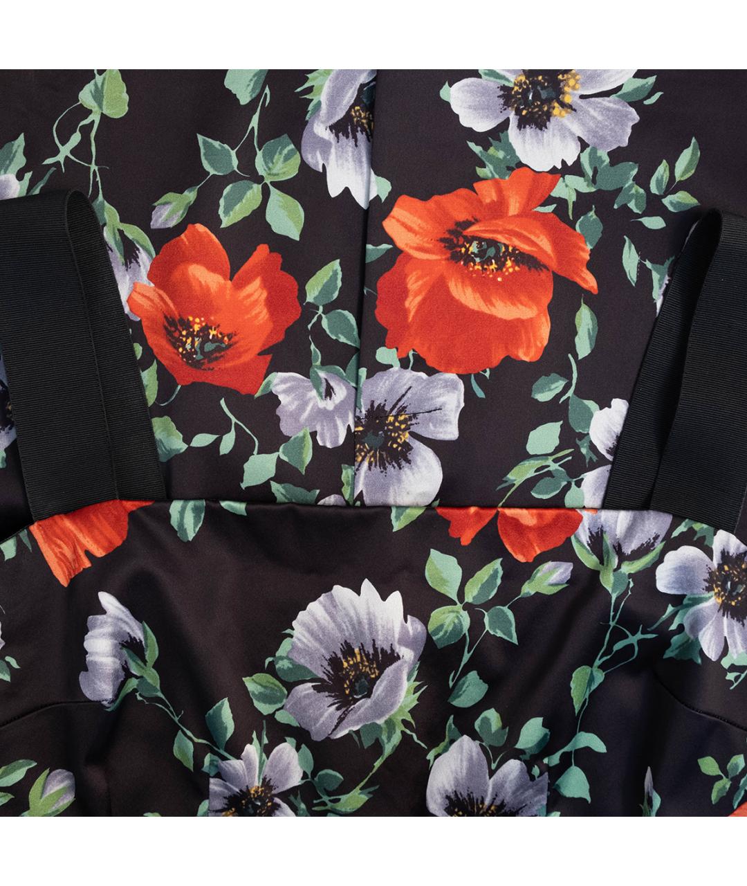 DOLCE&GABBANA Черное ацетатное повседневное платье, фото 3