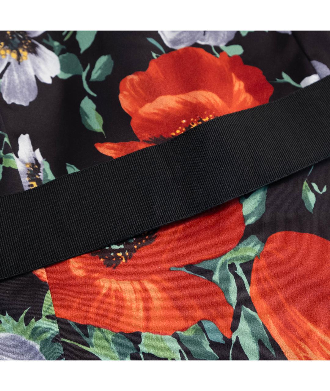 DOLCE&GABBANA Черное ацетатное повседневное платье, фото 4