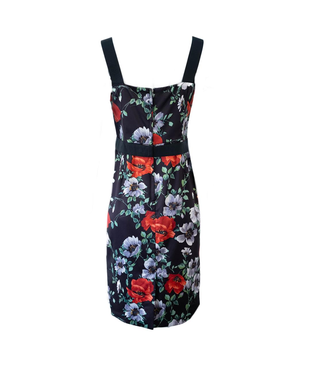 DOLCE&GABBANA Черное ацетатное повседневное платье, фото 2
