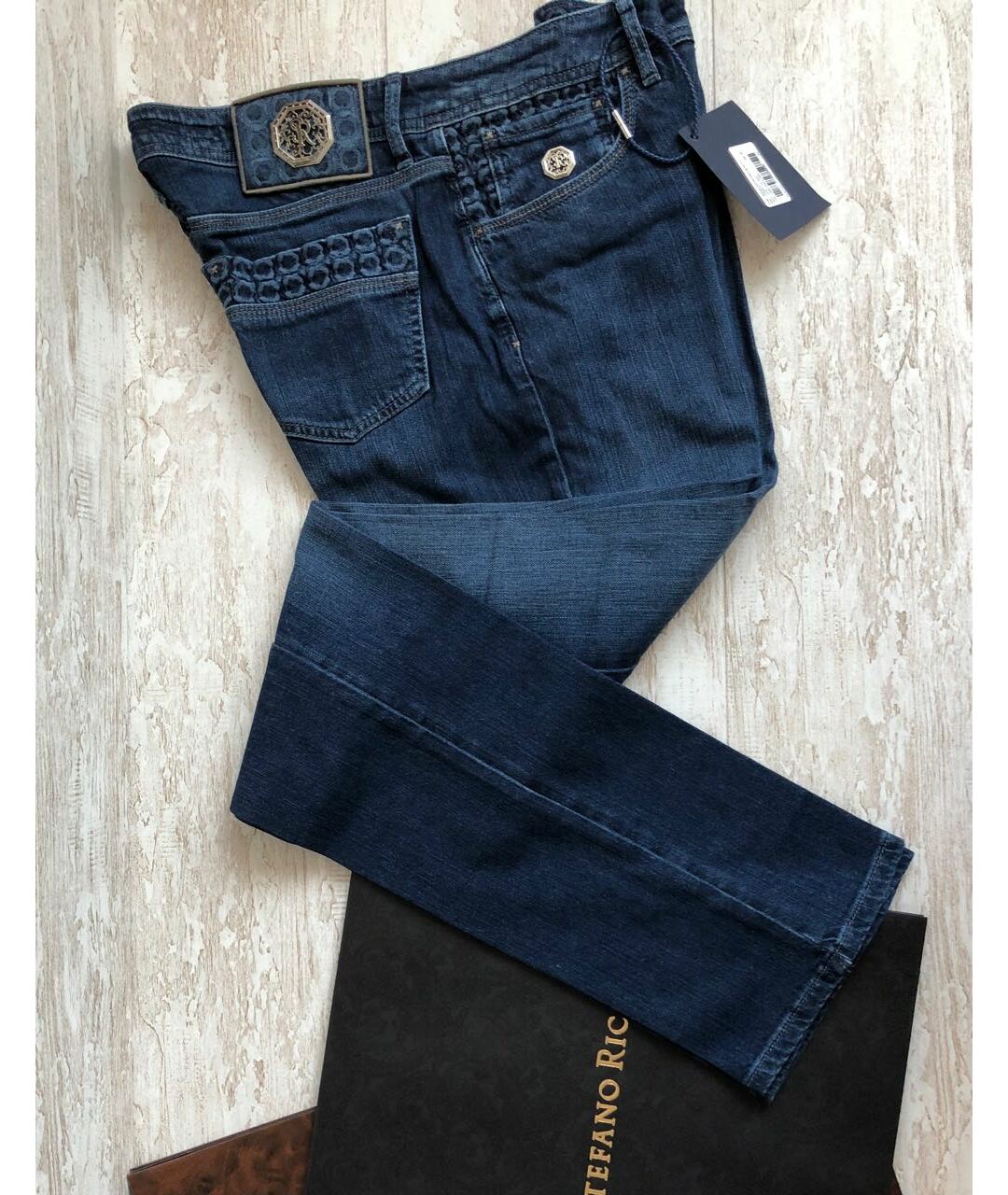 STEFANO RICCI Синие джинсы, фото 2