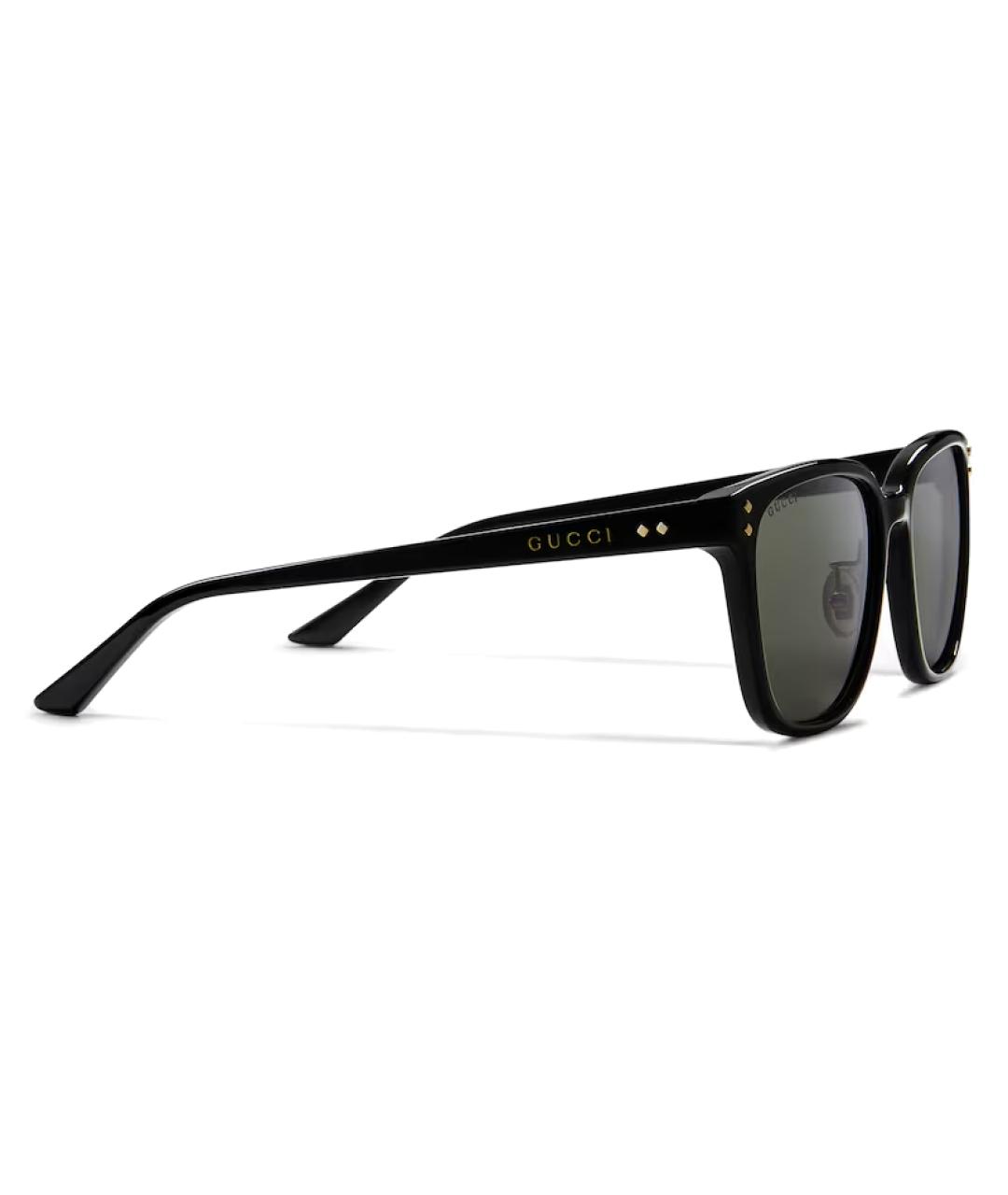 GUCCI Черные пластиковые солнцезащитные очки, фото 2